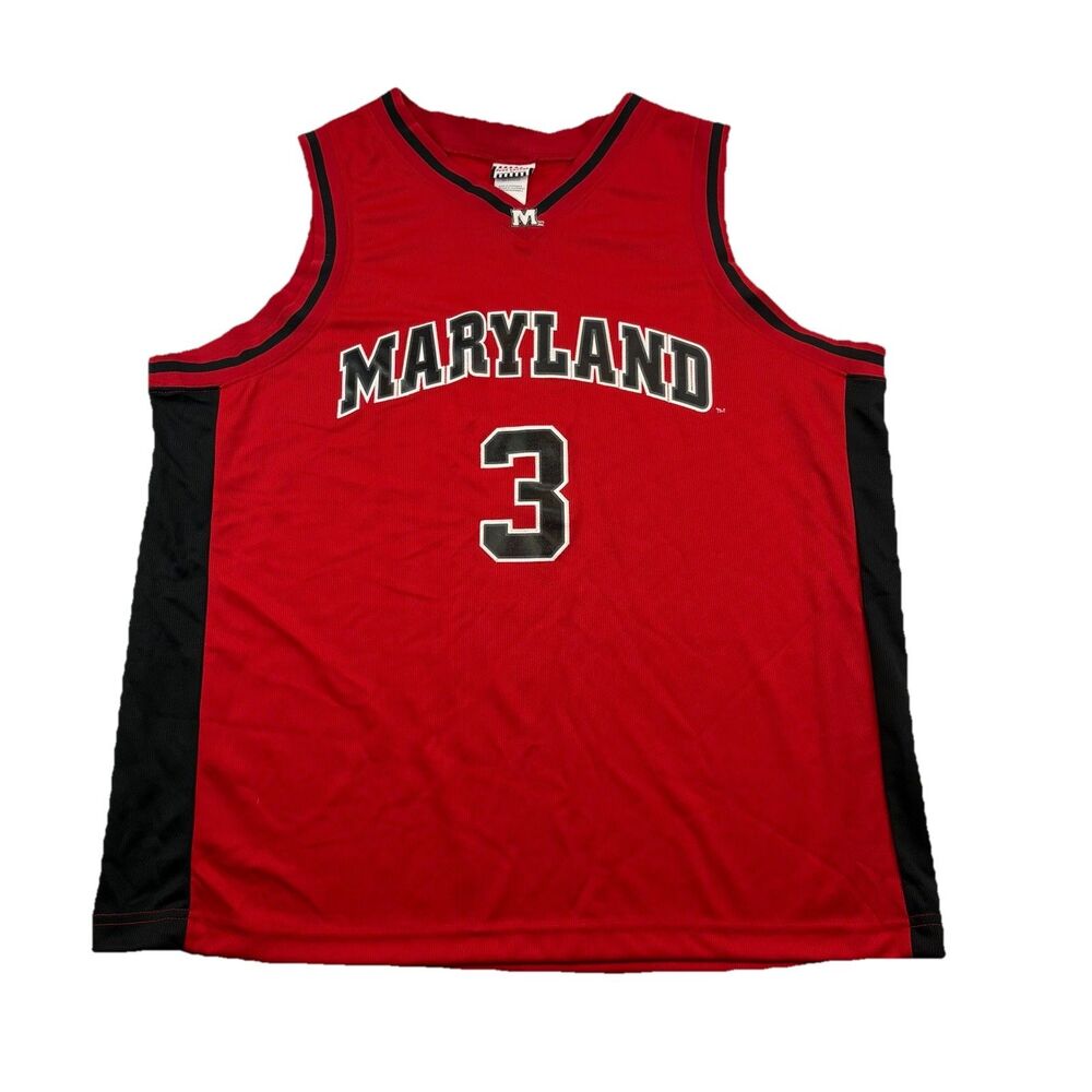 Vintage Maryland Terrapins Juan Dixon Jersey Mens XL Red Foot Locker